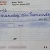 Teacher who issued cheque with spelling errors suspended