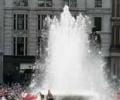 Ashes party parades in London