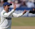 Gambhir dismissed for 3 against Hampshire in County game