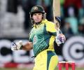 Blazing Hodge leads Australia to victory in rain-reduced game