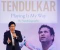 Sachin Tendulkar unveils his autobiography Playing it My Way