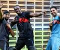 Usain Bolt wows Bangalore with the bat