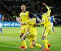 EPL PHOTOS: Chelsea in touching distance from title after win at Leicester