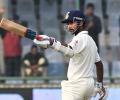 Rahane stands tall as India's batting falls short at Kotla