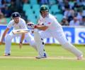 1st Test: Elgar digs in for South Africa after Broad shines