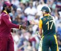 World Cup PHOTOS: De Villiers's sensational batting sinks West Indies