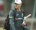 I got rid of my old helmet, once I saw Rogers hit: Clarke