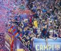 PHOTOS: Treble-winners Barca on top of the world!