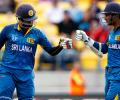 Thirimanne, Sangakkara score tons to thrash England