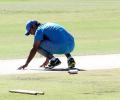 Following ICC diktat, curator prepares batting strip for India-Ireland match