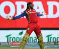 Gayle storm blows away Punjab, RCB rise to third