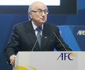 Where is FIFA president Sepp Blatter?