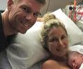 David Warner blessed with a baby girl