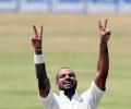 Middle order falters after Dhawan's ton