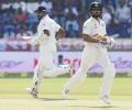 PHOTOS, One-off Test: India make Bangladesh chase leather