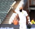 'Grateful' Amla bags century in 100th Test as S Africa take control