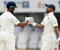 1st Test: Dhawan, Pujara power India to 399/3 against Sri Lanka on Day 1