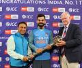 Kohli receives ICC Test Championship mace for 2nd successive year