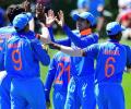 PIX: India thrash Pak by 203 runs to storm into U-19 World Cup final