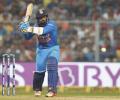 1st T20I PIX: Debutant Krunal shines as India stagger to 5-wicket win