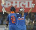 PHOTOS, 1st ODI: Kohli, Rohit pummel West Indies with centuries