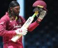 Gayle walks off in style after sizzling knock