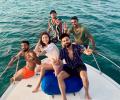 Virushka, India players soak in some Caribbean sun