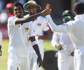 2nd Test: Sri Lanka shine with the ball before South Africa fight back