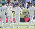 PIX: Williamson dismissal puts England in front