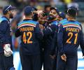 India avoid clean sweep in Canberra