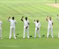 South Africans raise fists before first Test against Lanka