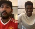 Yuvraj recalls when he had to hide Man United scarf