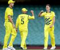 PHOTOS: Australia down Kiwis in 1st ODI at empty SCG