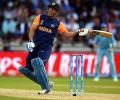 Stokes questions Dhoni's approach in England WC match