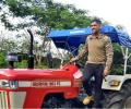 Farmer Dhoni gets into action!