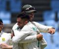 SA's Maharaj takes hat-trick to seal WI series