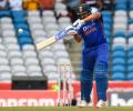 3rd T20: Captain Rohit retires hurt with back spasm