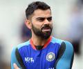 Kohli sustains groin strain; set to miss 1st ODI vs England