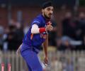 Using the slower ones and yorkers worked for me: Arshdeep