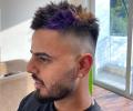 KKR's Nitish Rana's Purple & Gold Hair