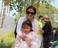 Sakshi and Ziva's Holi celebration