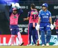 Dew did Royals in, says skipper Samson after losing to Mumbai Indians