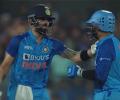 Unselfish Virat. Slammer DK. 16 Runs.