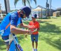 11 Year Old Bowler Impresses Rohit