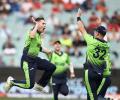 PHOTOS: Ireland upset England in rain-hit match