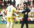 PIX: New Zealand's guard of honour for Australia captain Aaron Finch