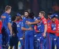 PIX: Mumbai Indians clinch last-ball thriller over Delhi for first win!