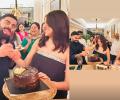 Virushka Mark Anniversary With Fun