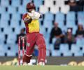 Powell leads WI to thrilling win in rain-shortened T20I