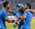 ICC WC: Rohit Sharma is pleased as punch and here's why...